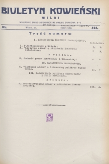 Biuletyn Kowieński Wilbi. 1931, nr 395 (27 lutego)