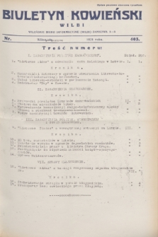 Biuletyn Kowieński Wilbi. 1931, nr 403 (12 marca)
