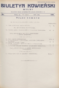 Biuletyn Kowieński Wilbi. 1931, nr 406 (18 marca)