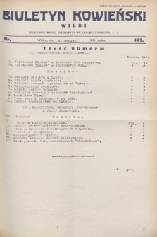 Biuletyn Kowieński Wilbi. 1931, nr 407 (21 marca)