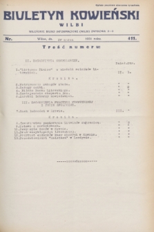 Biuletyn Kowieński Wilbi. 1931, nr 411 (26 marca)