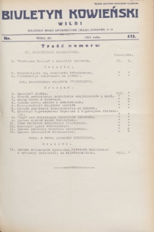 Biuletyn Kowieński Wilbi. 1931, nr 413 (28 marca)