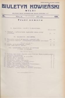 Biuletyn Kowieński Wilbi. 1931, nr 420 (13 kwietnia)
