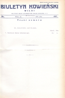 Biuletyn Kowieński Wilbi. 1931, nr 427 (23 kwietnia)