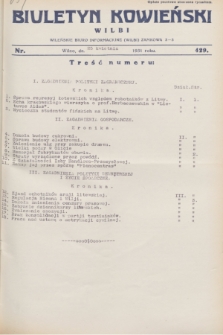 Biuletyn Kowieński Wilbi. 1931, nr 429 (25 kwietnia)