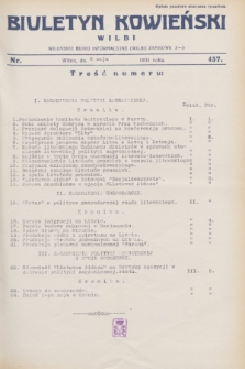 Biuletyn Kowieński Wilbi. 1931, nr 437 (6 maja)