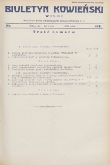 Biuletyn Kowieński Wilbi. 1931, nr 442 (13 maja)