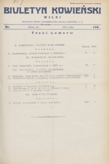 Biuletyn Kowieński Wilbi. 1931, nr 444 (16 maja)
