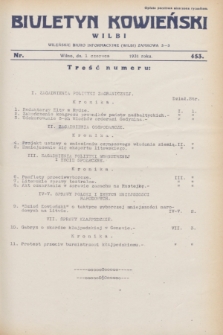 Biuletyn Kowieński Wilbi. 1931, nr 453 (1 czerwca)