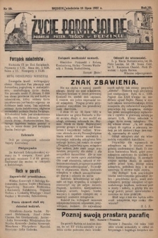 Życie Parafjalne : parafja Przen. Trójcy w Będzinie. 1937, nr 29