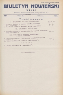 Biuletyn Kowieński Wilbi. 1931, nr 455 (3 czerwca)