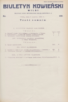 Biuletyn Kowieński Wilbi. 1931, nr 456 (6 czerwca)