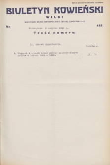 Biuletyn Kowieński Wilbi. 1931, nr 458 (9 czerwca)