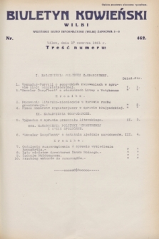 Biuletyn Kowieński Wilbi. 1931, nr 462 (17 czerwca)