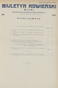 Biuletyn Kowieński Wilbi. 1931, nr 479 (13 lipca)