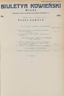 Biuletyn Kowieński Wilbi. 1931, nr 487 (1 sierpnia)