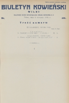 Biuletyn Kowieński Wilbi. 1931, nr 488 (3 sierpnia)