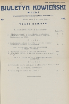 Biuletyn Kowieński Wilbi. 1931, nr 489 (7 sierpnia)