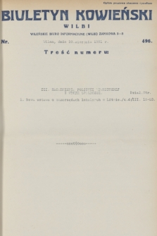 Biuletyn Kowieński Wilbi. 1931, nr 496 (19 sierpnia)