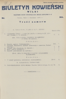 Biuletyn Kowieński Wilbi. 1931, nr 504 (2 września)