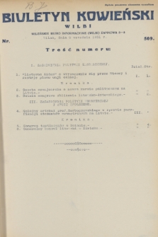 Biuletyn Kowieński Wilbi. 1931, nr 509 (9 września)