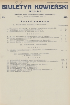 Biuletyn Kowieński Wilbi. 1931, nr 517 (21 września)