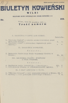Biuletyn Kowieński Wilbi. 1931, nr 519 (23 września)