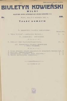 Biuletyn Kowieński Wilbi. 1931, nr 520 (25 września)