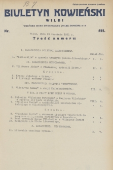 Biuletyn Kowieński Wilbi. 1931, nr 522 (29 września)