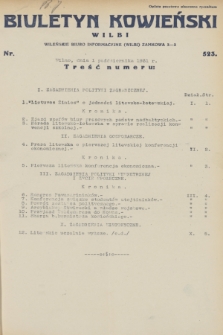 Biuletyn Kowieński Wilbi. 1931, nr 523 (1 października)