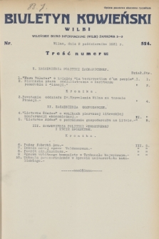 Biuletyn Kowieński Wilbi. 1931, nr 524 (2 października)