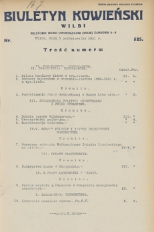 Biuletyn Kowieński Wilbi. 1931, nr 525 (5 października)