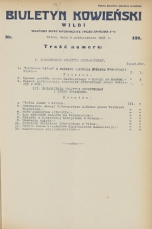 Biuletyn Kowieński Wilbi. 1931, nr 529 (9 października)
