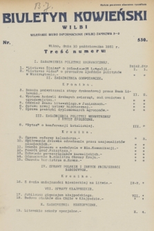 Biuletyn Kowieński Wilbi. 1931, nr 530 (10 października)