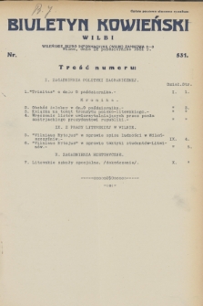 Biuletyn Kowieński Wilbi. 1931, nr 531 (12 października)