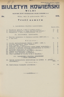 Biuletyn Kowieński Wilbi. 1931, nr 532 (13 października)