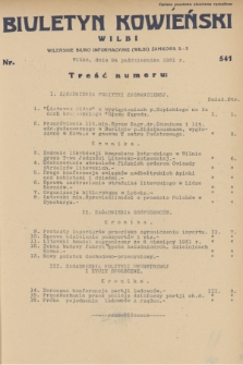 Biuletyn Kowieński Wilbi. 1931, nr 541 (24 października)