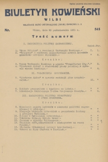 Biuletyn Kowieński Wilbi. 1931, nr 545 (29 października)