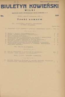 Biuletyn Kowieński Wilbi. 1931, nr 550 [i.e.549] (6 listopada)