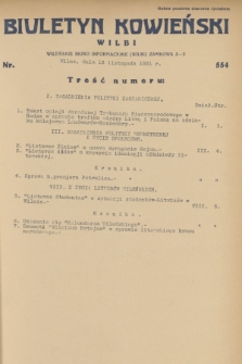 Biuletyn Kowieński Wilbi. 1931, nr 554 (13 listopada)