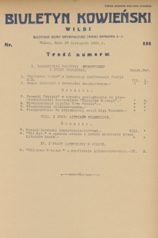 Biuletyn Kowieński Wilbi. 1931, nr 556 (16 listopada)