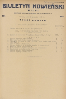 Biuletyn Kowieński Wilbi. 1931, nr 568 (3 grudnia)