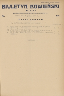 Biuletyn Kowieński Wilbi. 1931, nr 570 (5 grudnia)