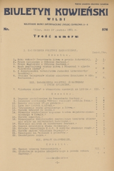 Biuletyn Kowieński Wilbi. 1931, nr 576 (17 grudnia)