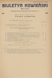 Biuletyn Kowieński Wilbi. 1931, nr 582 (30 grudnia)