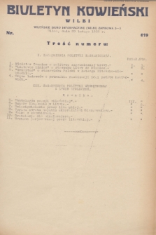 Biuletyn Kowieński Wilbi. 1932, nr 619 (29 lutego)