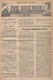 Życie Parafjalne : parafja Przen. Trójcy w Będzinie. 1937, nr 36