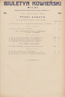 Biuletyn Kowieński Wilbi. 1932, nr 639 (5 kwietnia)
