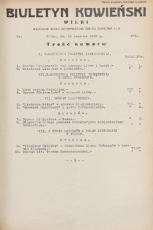 Biuletyn Kowieński Wilbi. 1932, nr 678 (10 czerwca)