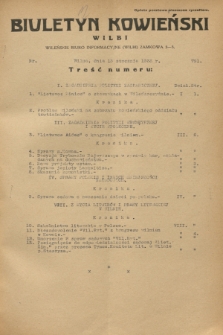 Biuletyn Kowieński Wilbi. 1933, nr 791 (13 stycznia)